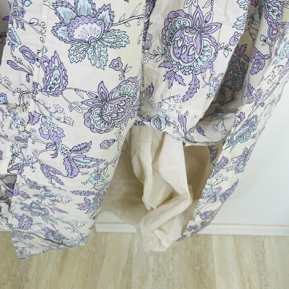 NEW Lane Bryant Smocked Floral Print Maxi Dress Boho Cottagecore Resort Size 22 - Picture 5 of 14